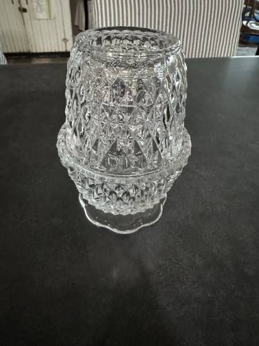 Fairy lamp clear glass diamond - glass,