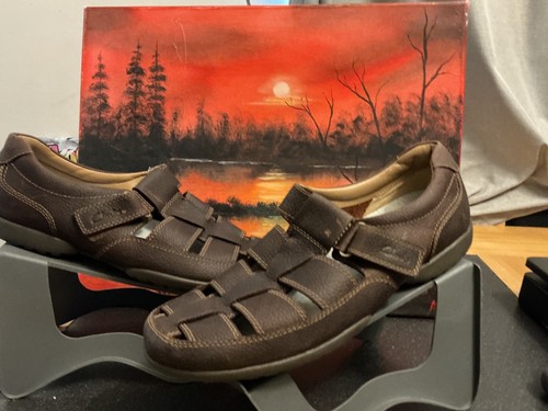 Clarks brown leather fisherman - clarks,