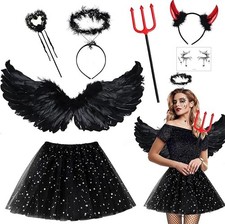 Women Girls Devil Costume