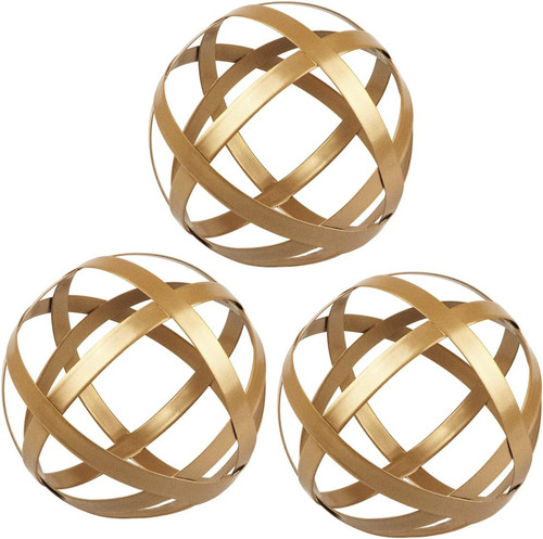 Gold decorative sphere - decorative,