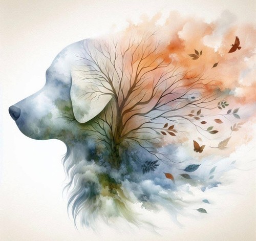 Flowered labrador cross - flowered,