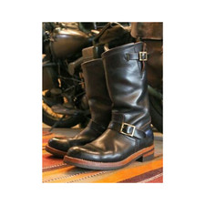 Handmade Men's Black Leather