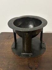 Scottish Guild Of Handicrafts Arts Crafts Copper Bowl In Stand Newlyn Keswick