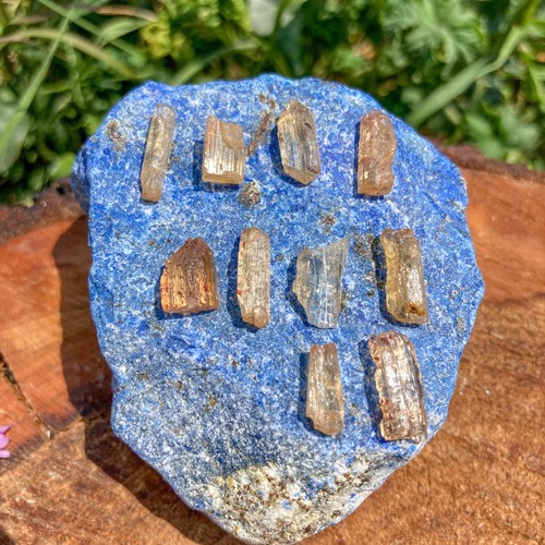 Rough imperial topaz crystal - imperial, /