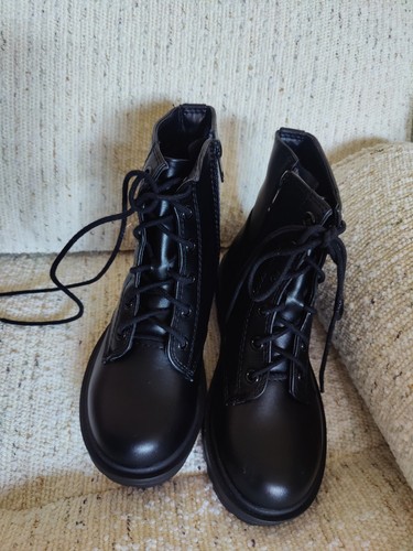 Black lace boots - lace,