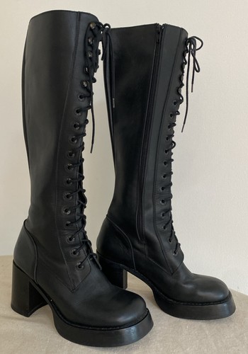 Vintage destroy platform boots - destroy,