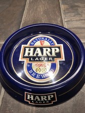 Harp lager tin ashtray - ashtray, bar