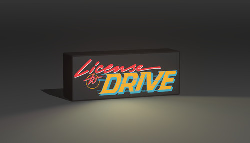 Licence drive led sign - licence,