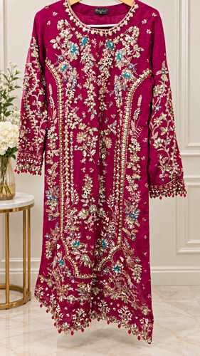 Maroon burgundy embroidered - maroon,