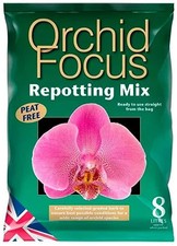 Orchid Focus Re-potting Mix/Compost 8L - Orchid Bark
