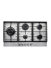 Teknix 90cm Gas Hob, 5 Burners with Wok, Stainless Steel – SCGH91X