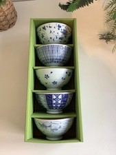 5 Chinese Blue & White Small
