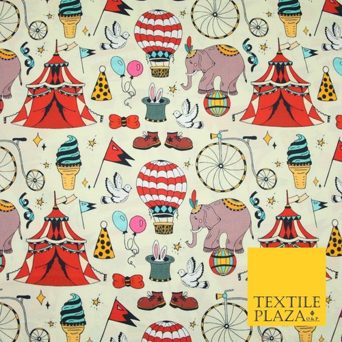 Cream circus show - fun, elephant