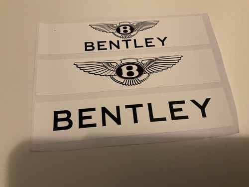 Bentley racing decals - 3x,