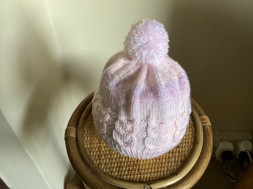 Child hand knitted owl hat - knitted,
