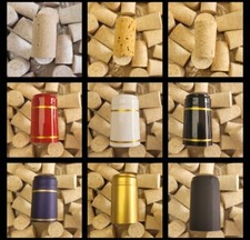 Wine Corks - Premium - Tapered - White Topped - Shrinks - Novatwist - Homebrew