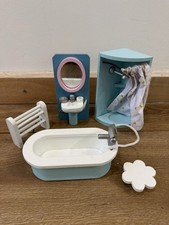 Wooden Dolls House Furniture - Le Toy Van - Bathroom Bundle