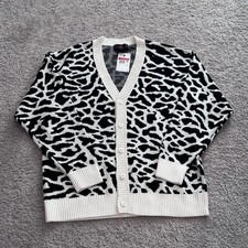 Nike Air Jordan Flight Heritage Cardigan Black Sweater  (DV7573-030) Men’s Lg