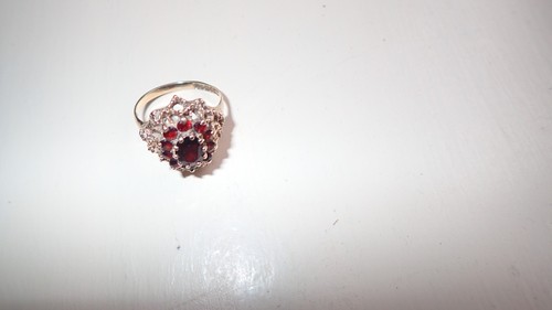 Vintage 9ct gold garnet - vintage,
