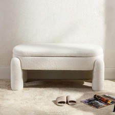 Teddy Fleece Storage Bench