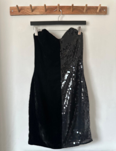 Vintage black velvet - vintage,