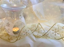 GOLD SHIMMER SNOWFLAKES