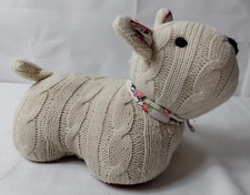 Knitted Soft Fabric Novelty Dog Door Stop 1.5kg Home Decor, Gift Idea, Unique