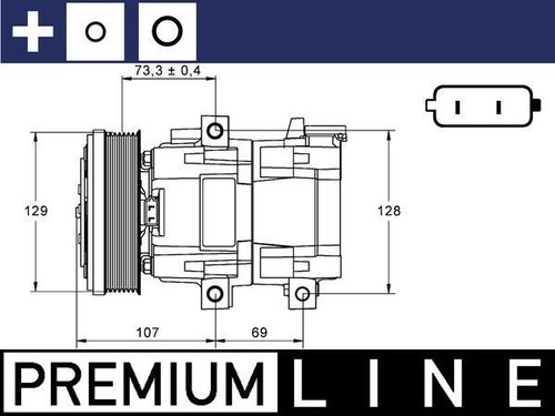 Mahle acp855000p air - mahle,