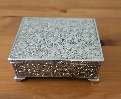 Vintage silver plate - silver, scrolling
