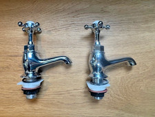 C.P. Hart Foundry Basin or Bath Chrome Pillar Taps 