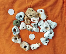 20 Small Natural Hag Stones. Pagan/wicca/wishes/holey/lucky stones