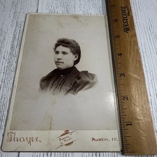 Cabinet Card Photo Of Young Lady Photographer