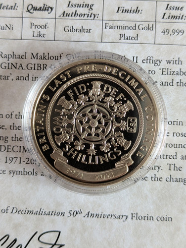 Gibraltar london mint - mint, decimal