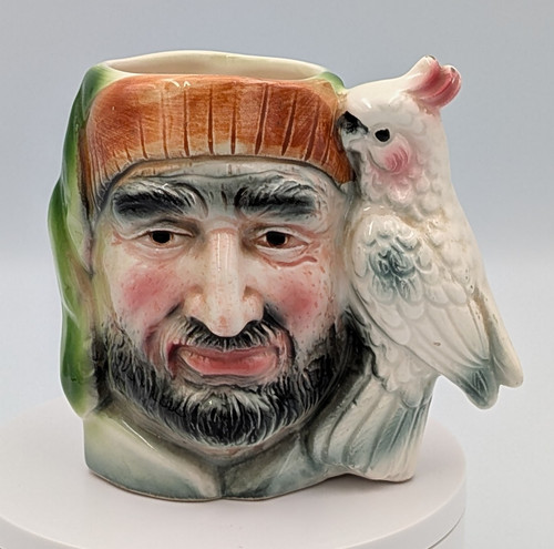 Vintage ceramic pirate and - ceramic,