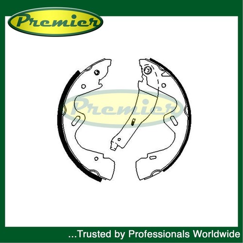 Premier rear brake shoes - brake,