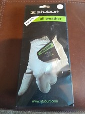 STUBURT Mens All Weather Golf Glove Left ML White New in Packet. Ideal Gift