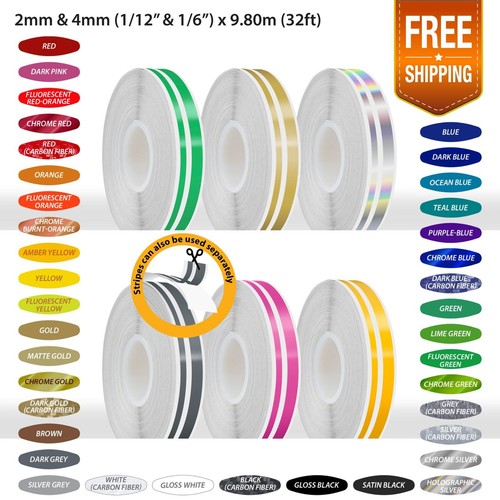 12mm double lines stripe - double,