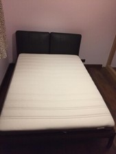 Ikea Stockholm double bed(£300) with mattress(£100)- Excellent condition