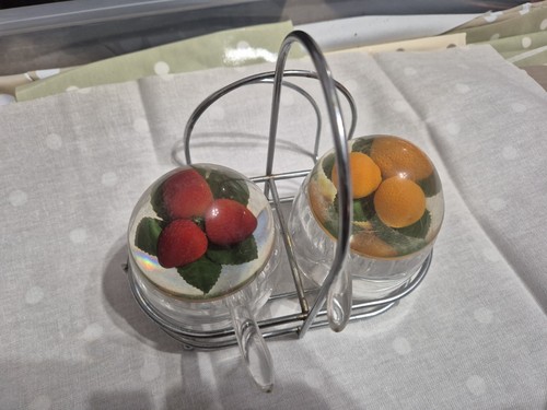 Vintage set lucite - set,
