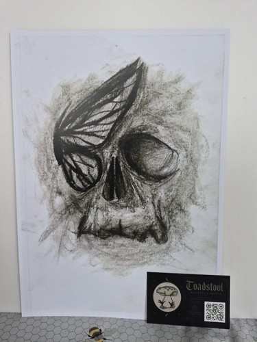 Skull print gothic - a4,