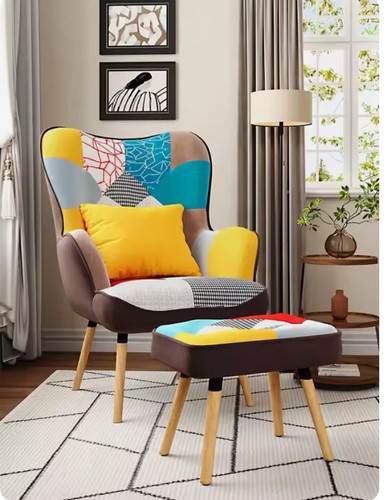 Accent armchair patchwork - accent, armchair,