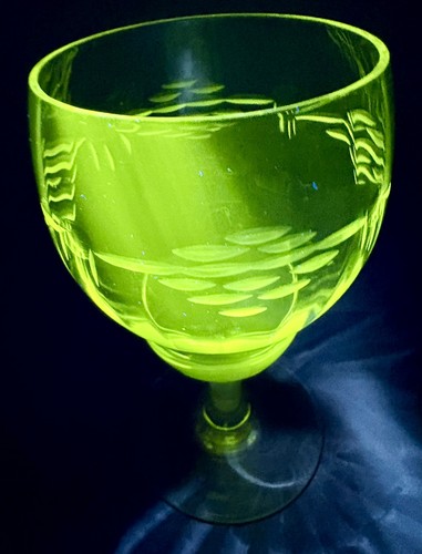 Antique bohemian uranium - antique, glass