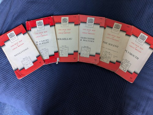 Ordnance survey vintage maps - survey,