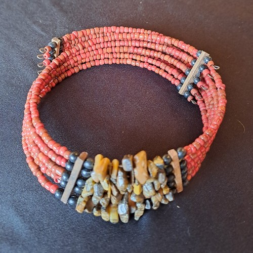 New coral brown boho - coral/brown,, tribal