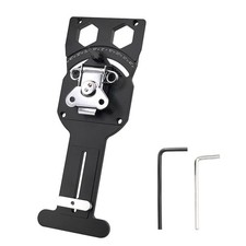 Track Saw Protractor with Stabilizing Edge for Precise 45 to 45 Degree Cuts