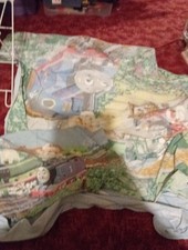 Retro Thomas And Friends Single Quilt Set.  Been Well Used But In OK Condition