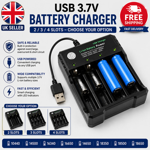 Usb battery charger 3 4 - usb,