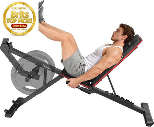 Leg extension machine with - extension, 7