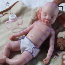 COSDOLL 18 inch Cute Baby Girl Reborn Baby Doll Full Body Platinum Silicone Doll