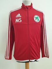 R424 BOYS ADIDAS RED BURNWOOD DRAGONS FC TRACKSUIT TOP  UK 13-14 YEARS